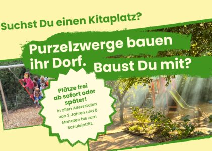 Purzelzwerge bauen ihr Dorf. Baust Du mit?